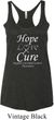 Hope Love Cure Carcinoid Cancer Ladies Tri Blend Racerback