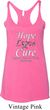 Hope Love Cure Carcinoid Cancer Ladies Tri Blend Racerback