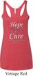 Hope Love Cure Carcinoid Cancer Ladies Tri Blend Racerback