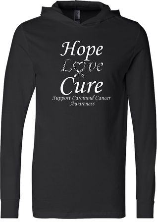 Hope Love Cure Carcinoid Cancer Lightweight Hoodie