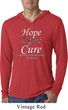Hope Love Cure Carcinoid Cancer Lightweight Hoodie Tee