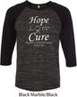 Hope Love Cure Carcinoid Cancer Raglan Shirt