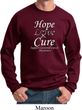 Hope Love Cure Carcinoid Cancer Sweatshirt