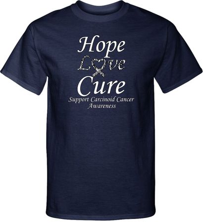 Hope Love Cure Carcinoid Cancer Tall Shirt