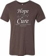 Hope Love Cure Carcinoid Cancer Tri Blend Tee
