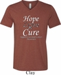 Hope Love Cure Carcinoid Cancer Tri Blend V-neck
