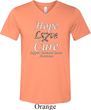 Hope Love Cure Carcinoid Cancer Tri Blend V-neck