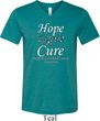 Hope Love Cure Carcinoid Cancer Tri Blend V-neck