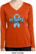 Hope Prostate Cancer Ladies Dry Wicking Long Sleeve Shirt