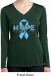 Hope Prostate Cancer Ladies Dry Wicking Long Sleeve Shirt