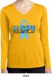 Hope Prostate Cancer Ladies Dry Wicking Long Sleeve Shirt