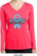 Hope Prostate Cancer Ladies Dry Wicking Long Sleeve Shirt