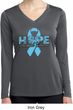 Hope Prostate Cancer Ladies Dry Wicking Long Sleeve Shirt