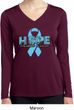 Hope Prostate Cancer Ladies Dry Wicking Long Sleeve Shirt
