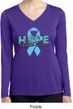 Hope Prostate Cancer Ladies Dry Wicking Long Sleeve Shirt