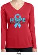 Hope Prostate Cancer Ladies Dry Wicking Long Sleeve Shirt