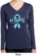Hope Prostate Cancer Ladies Dry Wicking Long Sleeve Shirt