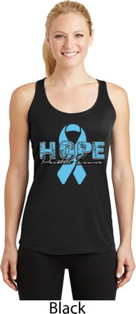 Hope Prostate Cancer Ladies Dry Wicking Racerback Tank Top