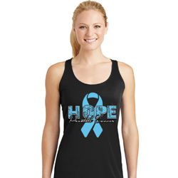 Hope Prostate Cancer Ladies Dry Wicking Racerback Tank Top