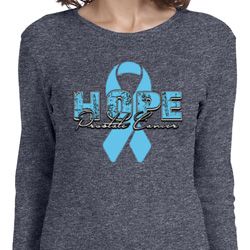 Hope Prostate Cancer Ladies Long Sleeve Shirt