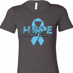 Hope Prostate Cancer Ladies Longer Length Shirt