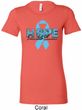 Hope Prostate Cancer Ladies Longer Length Shirt