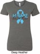 Hope Prostate Cancer Ladies Longer Length Shirt