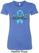 Hope Prostate Cancer Ladies Longer Length Shirt