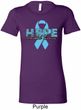 Hope Prostate Cancer Ladies Longer Length Shirt