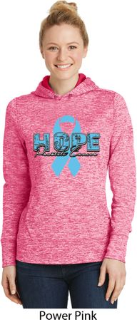 Hope Prostate Cancer Ladies Moisture Wicking Hoodie
