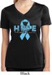 Hope Prostate Cancer Ladies Moisture Wicking V-neck Shirt