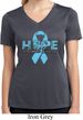 Hope Prostate Cancer Ladies Moisture Wicking V-neck Shirt