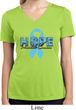 Hope Prostate Cancer Ladies Moisture Wicking V-neck Shirt
