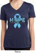 Hope Prostate Cancer Ladies Moisture Wicking V-neck Shirt