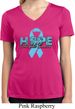 Hope Prostate Cancer Ladies Moisture Wicking V-neck Shirt
