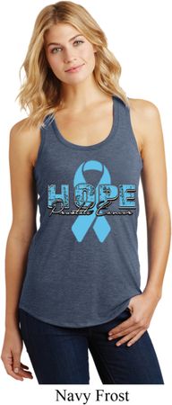 Hope Prostate Cancer Ladies Racerback Tank Top