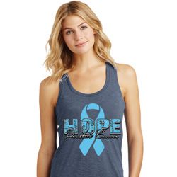 Hope Prostate Cancer Ladies Racerback Tank Top