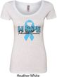 Hope Prostate Cancer Ladies Scoop Neck Shirt