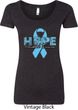Hope Prostate Cancer Ladies Scoop Neck Shirt