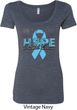 Hope Prostate Cancer Ladies Scoop Neck Shirt