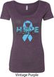 Hope Prostate Cancer Ladies Scoop Neck Shirt
