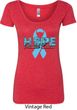 Hope Prostate Cancer Ladies Scoop Neck Shirt