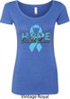 Hope Prostate Cancer Ladies Scoop Neck Shirt