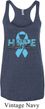 Hope Prostate Cancer Ladies Tri Blend Racerback Tank Top