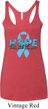 Hope Prostate Cancer Ladies Tri Blend Racerback Tank Top