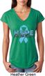 Hope Prostate Cancer Ladies Tri Blend V-Neck Shirt