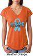 Hope Prostate Cancer Ladies Tri Blend V-Neck Shirt