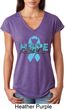 Hope Prostate Cancer Ladies Tri Blend V-Neck Shirt