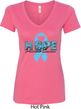 Hope Prostate Cancer Ladies V-Neck Shirt