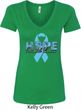Hope Prostate Cancer Ladies V-Neck Shirt
